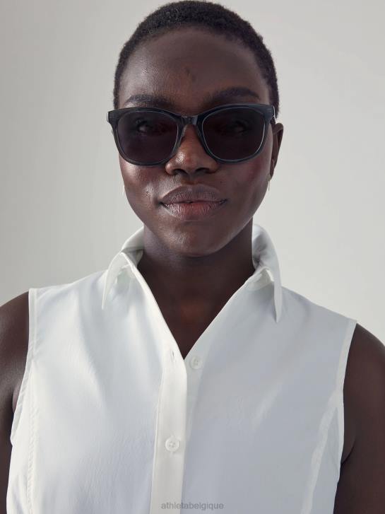 Athleta femmes lunettes de soleil à monture en D Summit JRTZ1015 accessoires noir