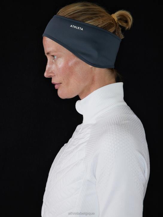 Athleta femmes bandeau réfléchissant Winthrop JRTZ968 accessoires bleu granit