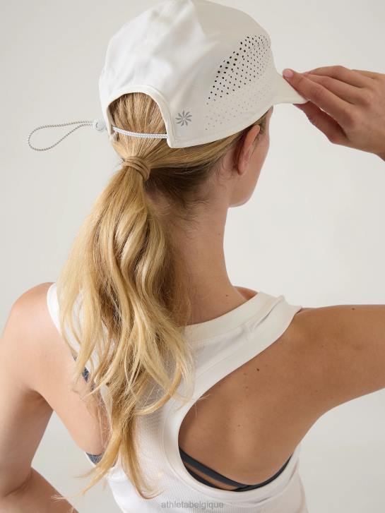 Athleta femmes chapeau de course de meneur JRTZ972 accessoires blanc brillant