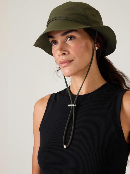 Athleta femmes chapeau de sentier d'excursion JRTZ1026 accessoires tremble, olive