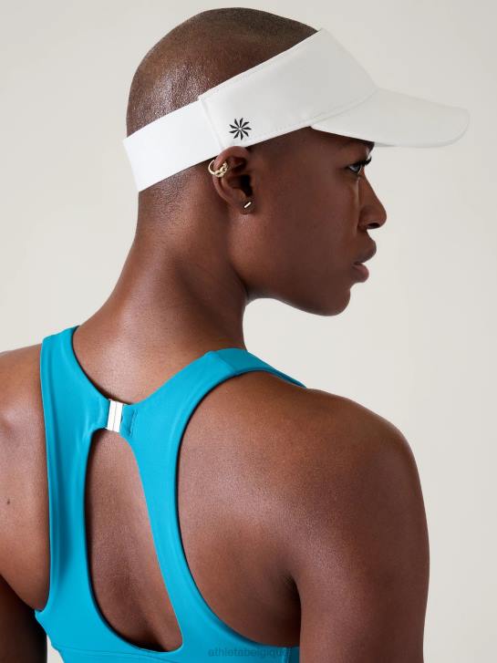 Athleta femmes visière de point de rupture JRTZ973 accessoires blanc brillant
