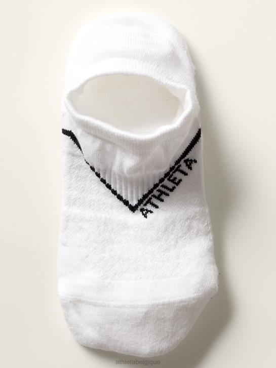 Athleta femmes lot de 3 chaussettes invisibles pour tous les jours JRTZ956 accessoires blanc brillant
