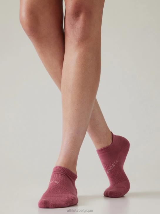 Athleta femmes lot de 3 socquettes pour tous les jours JRTZ1004 accessoires mauve fumé