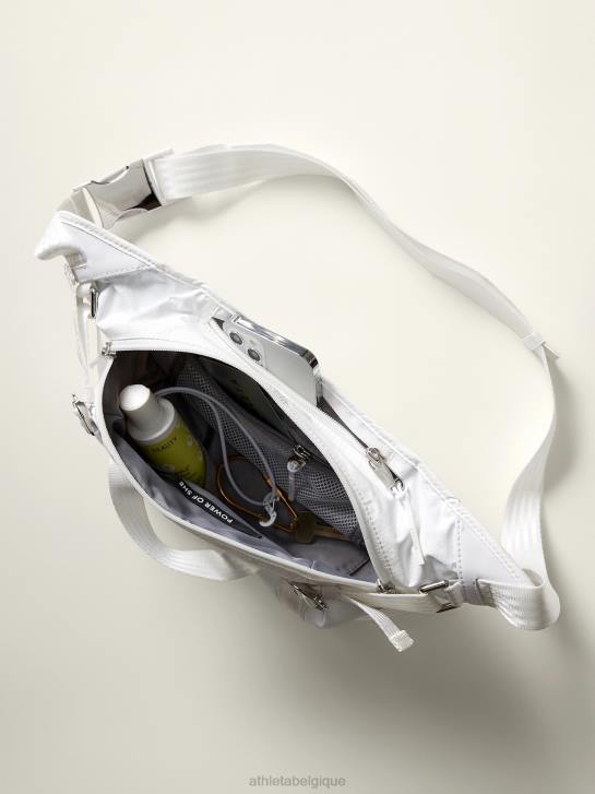 Athleta femmes sac banane à bandoulière excursion JRTZ977 accessoires blanc brillant