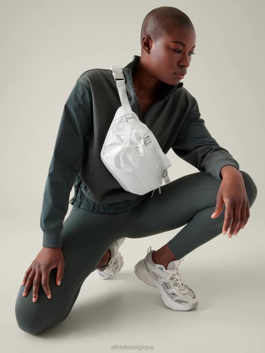 Athleta femmes sac banane à bandoulière excursion JRTZ977 accessoires blanc brillant