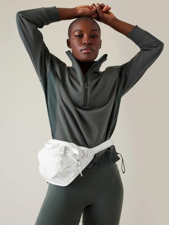 Athleta femmes sac banane à bandoulière excursion JRTZ977 accessoires blanc brillant