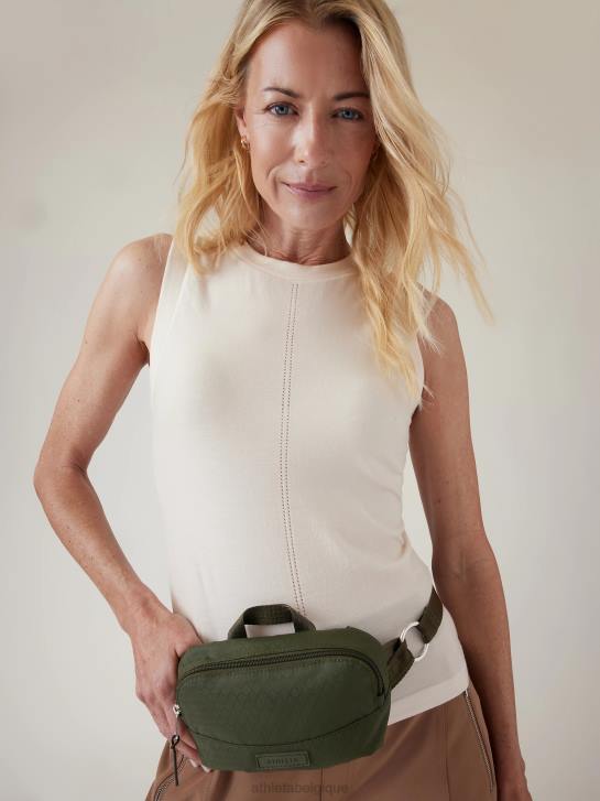 Athleta femmes sac banane à bandoulière excursion JRTZ986 accessoires tremble, olive