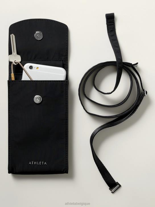 Athleta femmes tout sur le sac bandoulière pour téléphone JRTZ980 accessoires noir