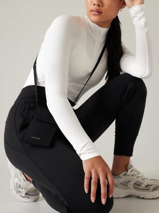 Athleta femmes tout sur le sac bandoulière pour téléphone JRTZ980 accessoires noir
