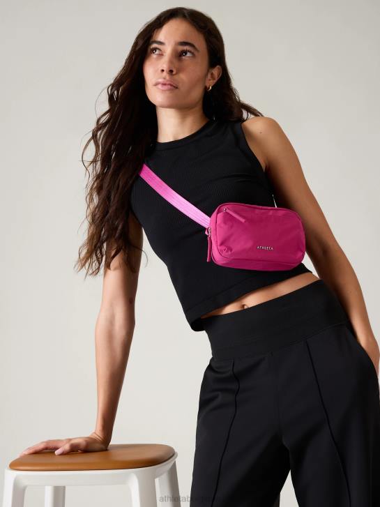 Athleta femmes tout sur le sac ceinture à bandoulière JRTZ981 accessoires rose plante de glace