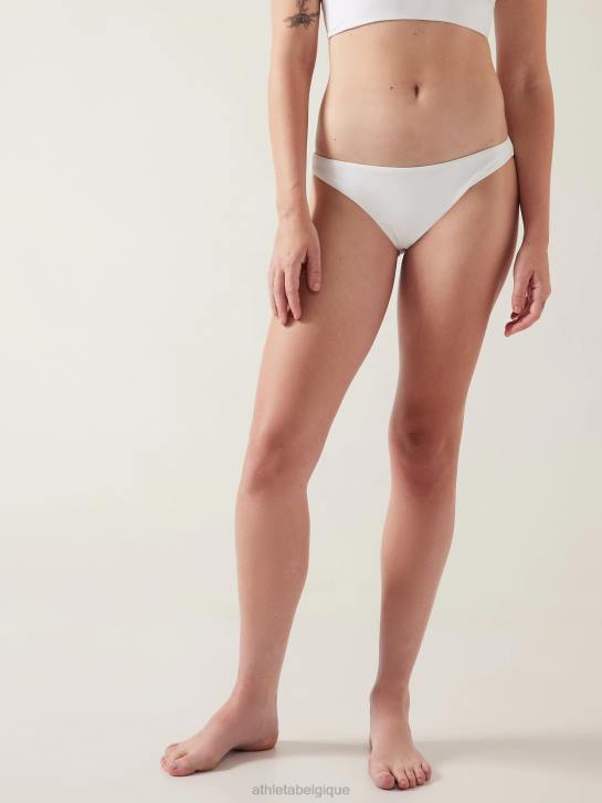 Athleta femmes bas de bain moyen propre JRTZ913 maillots de bain blanc