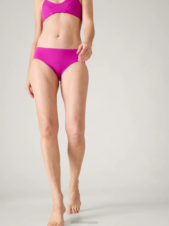 Athleta femmes bas de bain propre et complet JRTZ789 maillots de bain fuchsia électrique