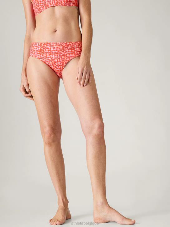 Athleta femmes bas de bain propre et complet JRTZ870 maillots de bain rouge hudson