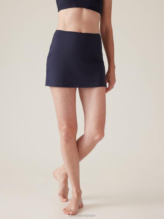 Athleta femmes jupe de bain de marée JRTZ874 maillots de bain robe bleue