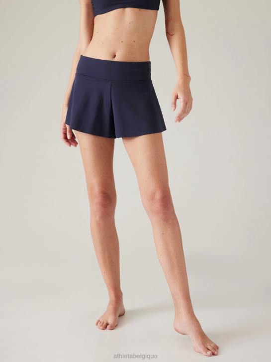 Athleta femmes short de bain makani JRTZ848 maillots de bain robe bleue