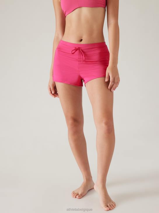 Athleta femmes short de bain surge JRTZ841 maillots de bain rose tulipe