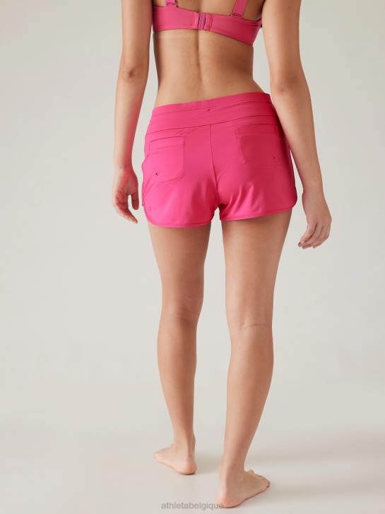 Athleta femmes short de bain surge JRTZ841 maillots de bain rose tulipe