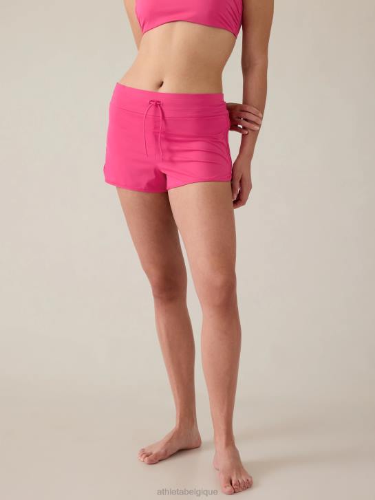 Athleta femmes short de bain surge JRTZ841 maillots de bain rose tulipe