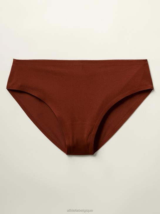 Athleta femmes sous-vêtements de bikini rituels JRTZ711 maillots de bain acajou ancien