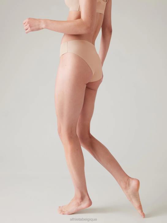 Athleta femmes sous-vêtements de bikini rituels JRTZ717 maillots de bain sable beige