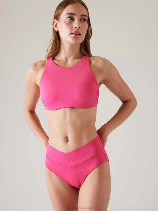 Athleta femmes haut de bikini avec bonnets soutien-gorge maldives JRTZ851 maillots de bain rose tulipe