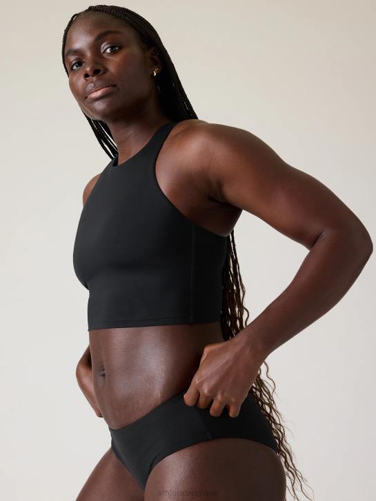 Athleta femmes haut de bikini court conscient a-c JRTZ952 maillots de bain noir
