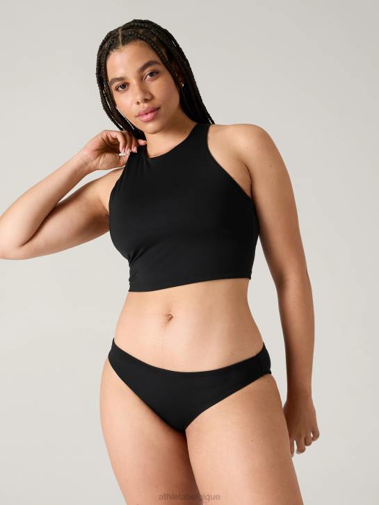 Athleta femmes haut de bikini court conscient a-c JRTZ952 maillots de bain noir