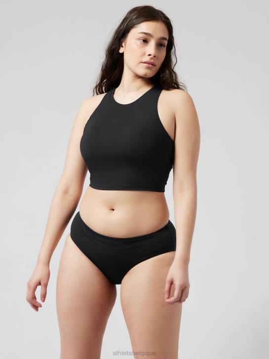 Athleta femmes haut de bikini court conscient d-dd JRTZ948 maillots de bain noir
