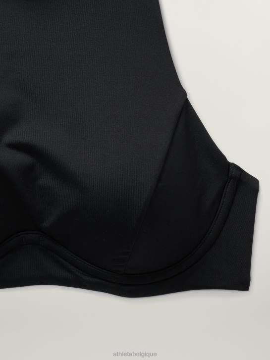 Athleta femmes haut de bikini long sport maldives JRTZ940 maillots de bain noir