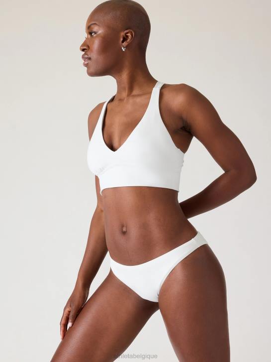 Athleta femmes haut de bikini plongeant a-c JRTZ936 maillots de bain blanc