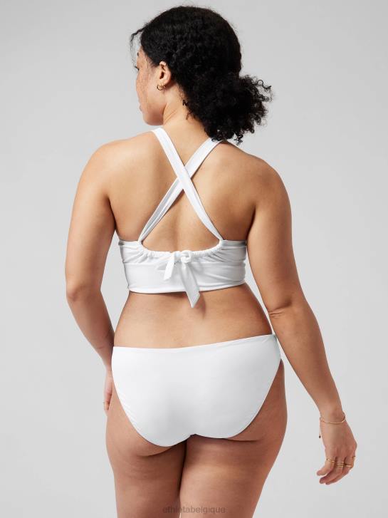 Athleta femmes haut de bikini plongeant a-c JRTZ936 maillots de bain blanc