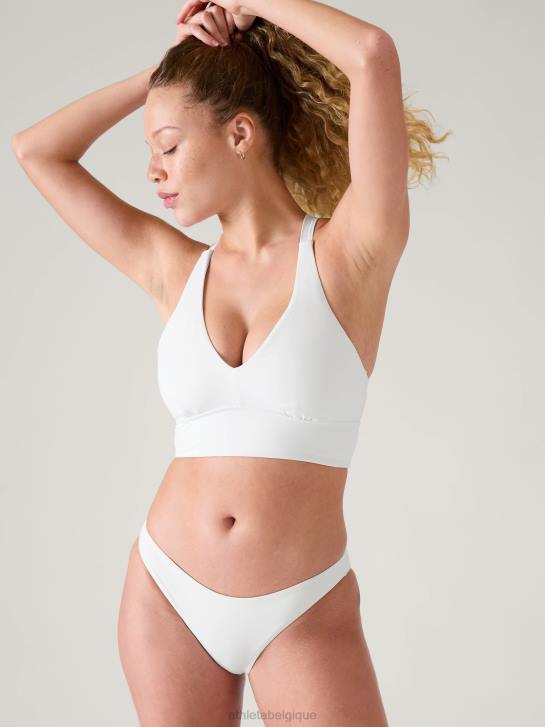 Athleta femmes haut de bikini plongeant d-dd JRTZ937 maillots de bain blanc