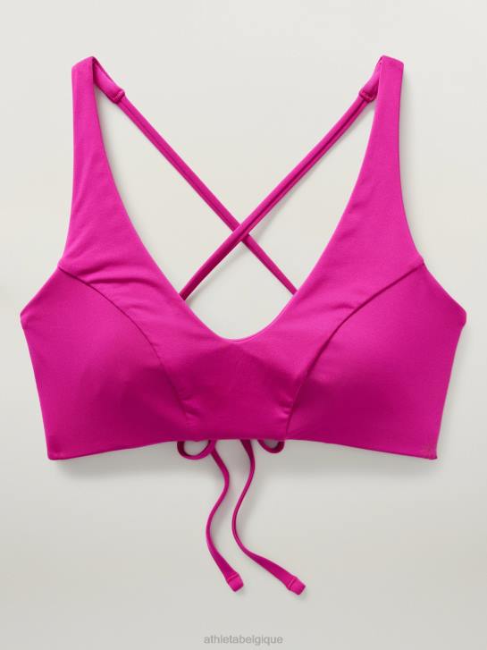Athleta femmes haut de bikini triangle d-dd JRTZ935 maillots de bain fuchsia électrique