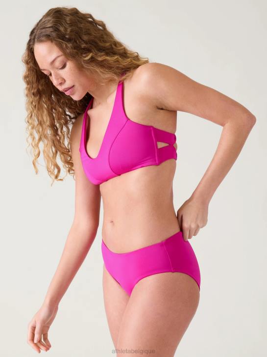 Athleta femmes haut de bikini triangle d-dd JRTZ935 maillots de bain fuchsia électrique