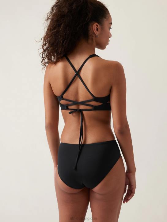 Athleta femmes haut de bikini triangle d-dd JRTZ944 maillots de bain noir