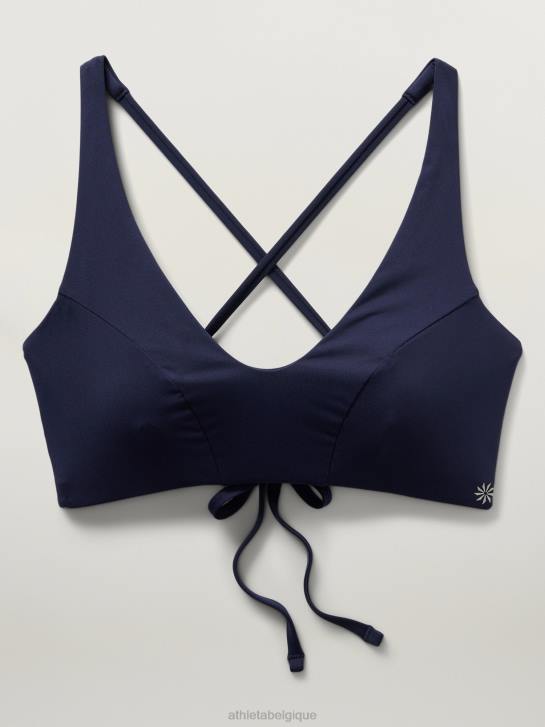 Athleta femmes haut de bikini triangle d-dd JRTZ953 maillots de bain robe bleue