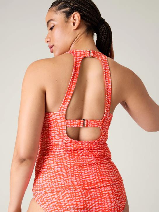 Athleta femmes maldives soutien-gorge bonnet tankini JRTZ793 maillots de bain rouge hudson