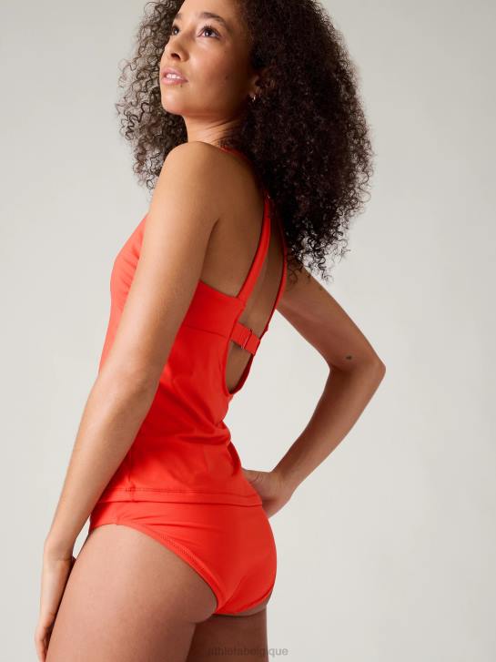 Athleta femmes maldives soutien-gorge bonnet tankini JRTZ857 maillots de bain coquelicot