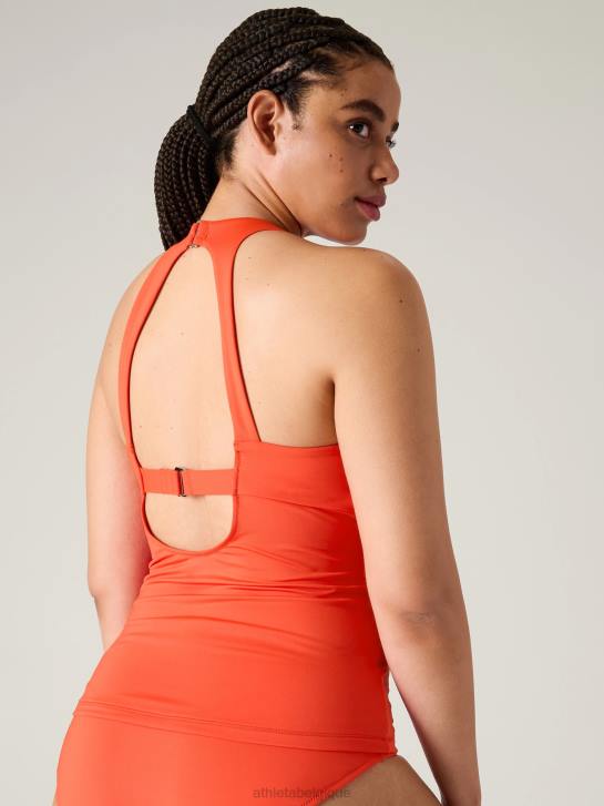 Athleta femmes maldives soutien-gorge bonnet tankini JRTZ857 maillots de bain coquelicot