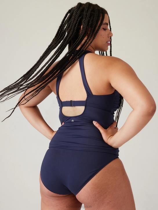 Athleta femmes maldives soutien-gorge bonnet tankini JRTZ900 maillots de bain robe bleue
