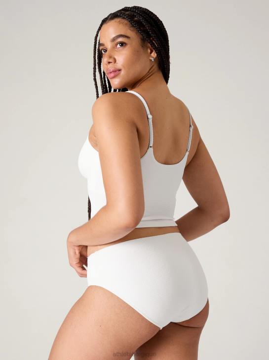 Athleta femmes tankini court à scoop a-c JRTZ861 maillots de bain piqué blanc brillant