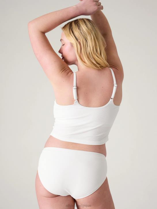 Athleta femmes tankini court à scoop d-dd JRTZ912 maillots de bain piqué blanc brillant