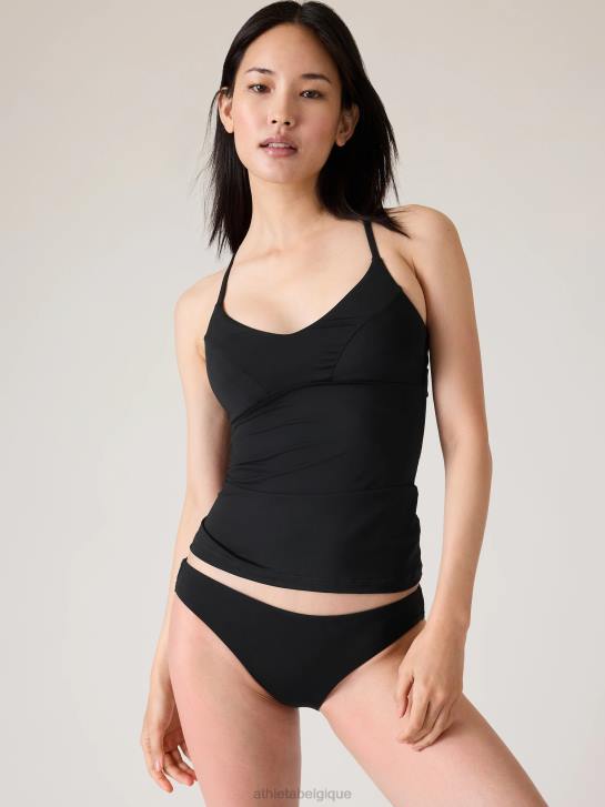 Athleta femmes tankini triangle a-c JRTZ943 maillots de bain noir