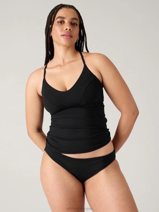 Athleta femmes tankini triangle a-c JRTZ943 maillots de bain noir