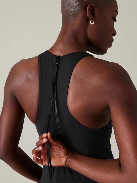 Athleta femmes maillot de bain une pièce sport maldives JRTZ842 maillots de bain noir