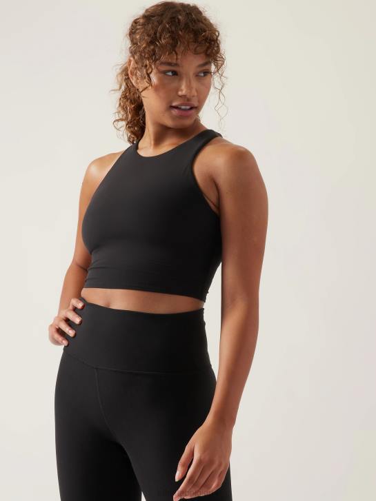 Athleta femmes soutien-gorge court conscient d-dd JRTZ592 soutiens-gorge et sous-vêtements | noir