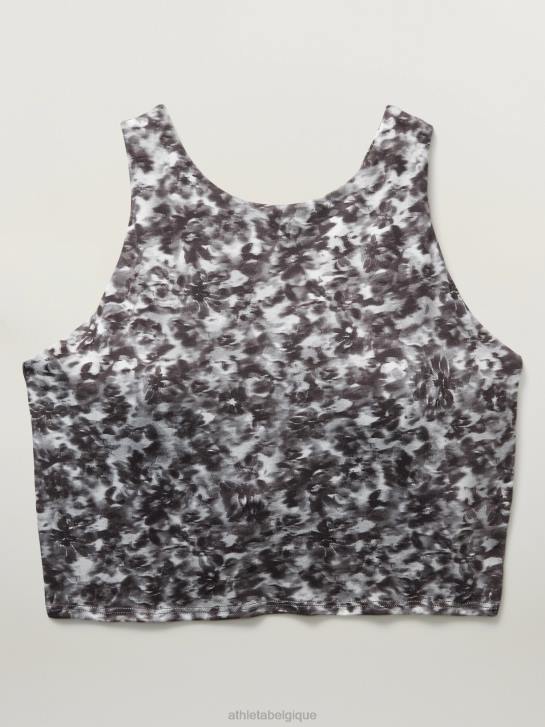 Athleta femmes soutien-gorge court conscient d-dd JRTZ684 soutiens-gorge et sous-vêtements | opaline florale noire