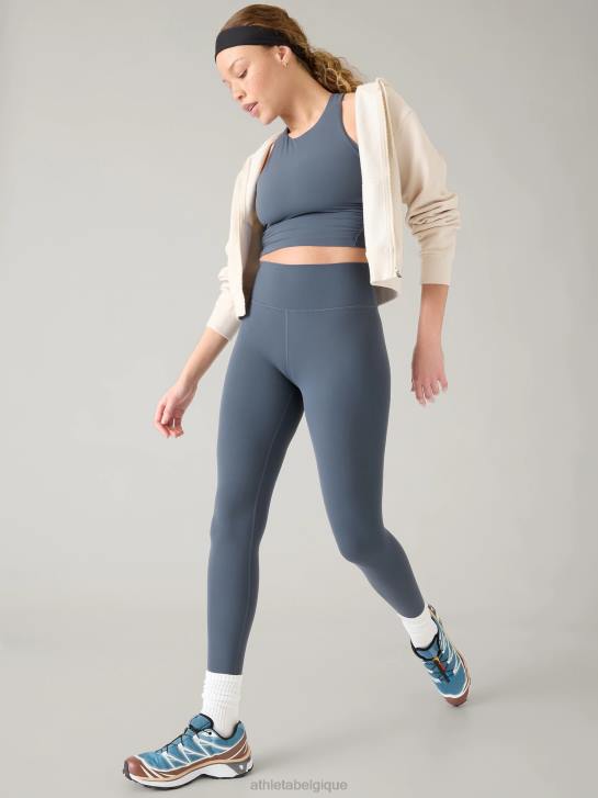 Athleta femmes soutien-gorge court torsadé conscient d-dd JRTZ299 soutiens-gorge et sous-vêtements | bleu granit