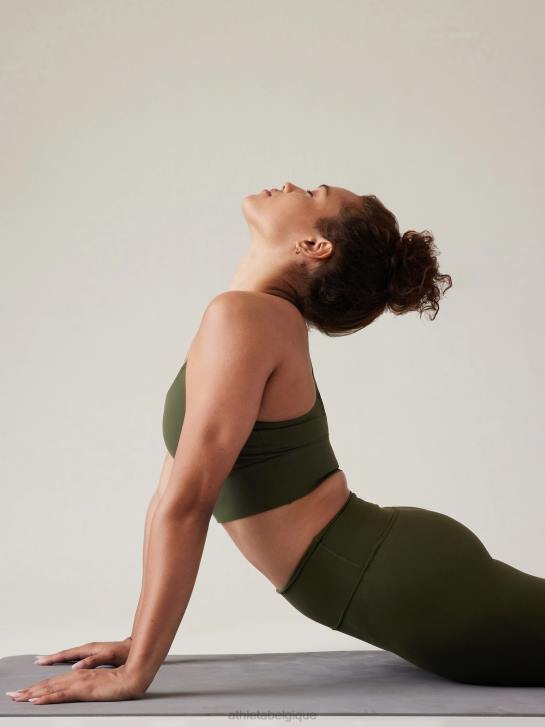 Athleta femmes soutien-gorge long Warrior d-dd+ JRTZ698 soutiens-gorge et sous-vêtements | tremble, olive