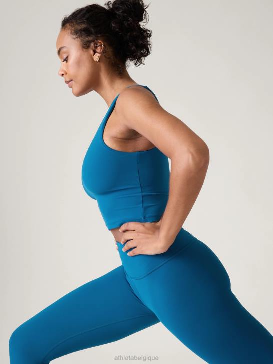 Athleta femmes transcend - soutien-gorge court à col en V d-dd JRTZ379 soutiens-gorge et sous-vêtements | bleu lapis foncé